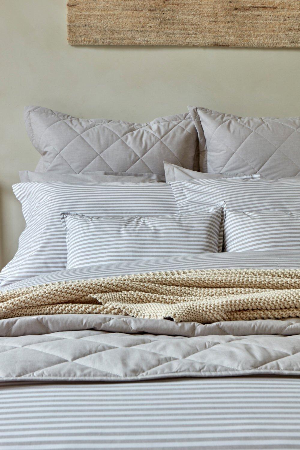 'Lerwick Stripe' Colour Woven 100% Cotton Duvet Cover Sets